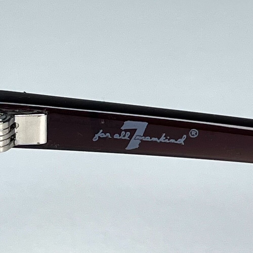 7 For All Mankind Brown Sunglasses 60mm Lens Y2K - Picture 4 of 6